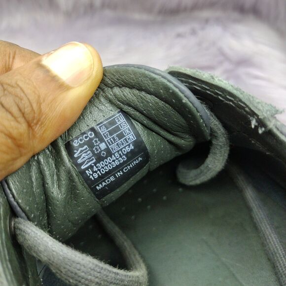 Bundle Of 2 Ecco Leather Danish Design Casual Shoes Mens Size 12 Blue Grey - Picture 16 of 16